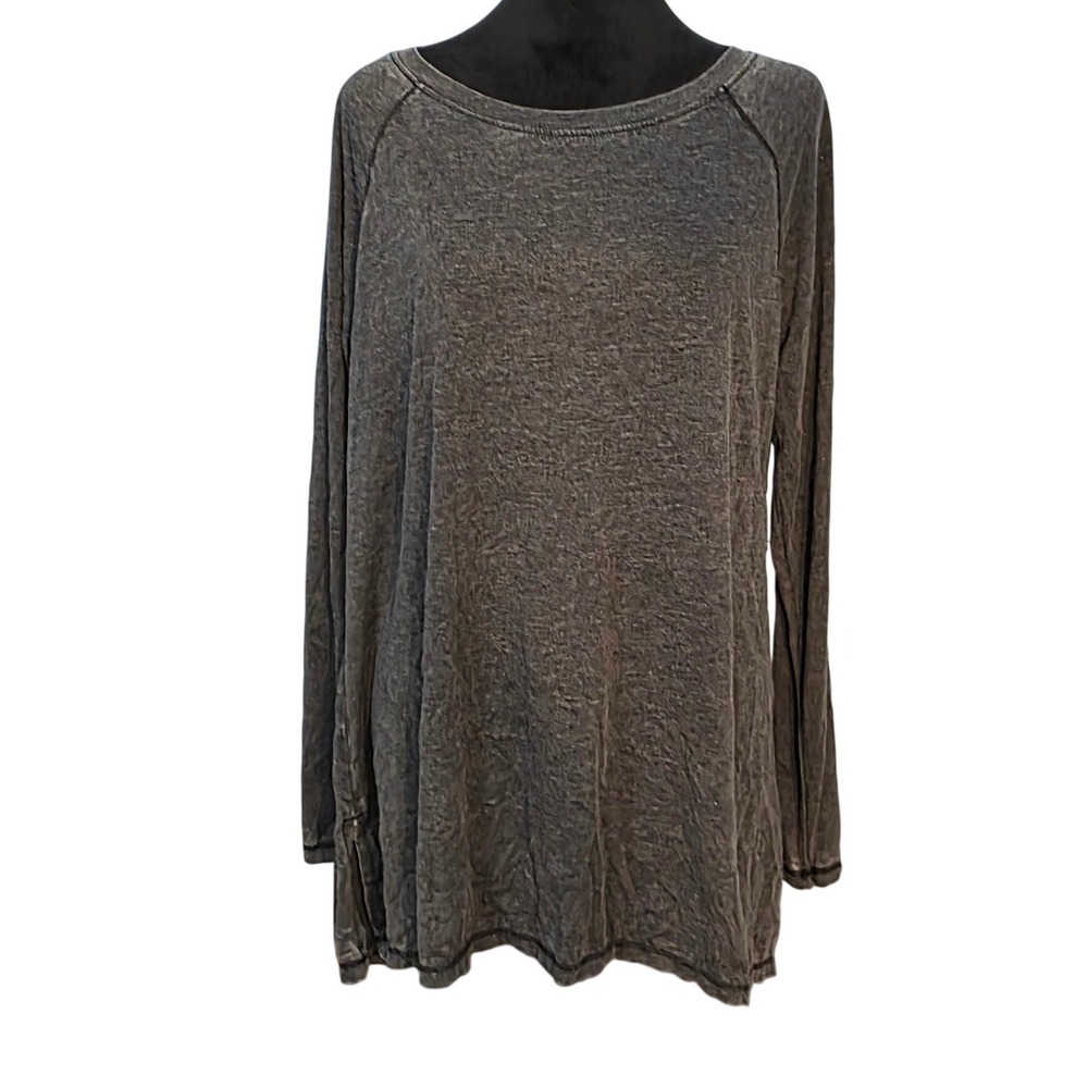 Calvin Klein Performance Womens Gray Long Sleeve Tunic Top Large NWT
